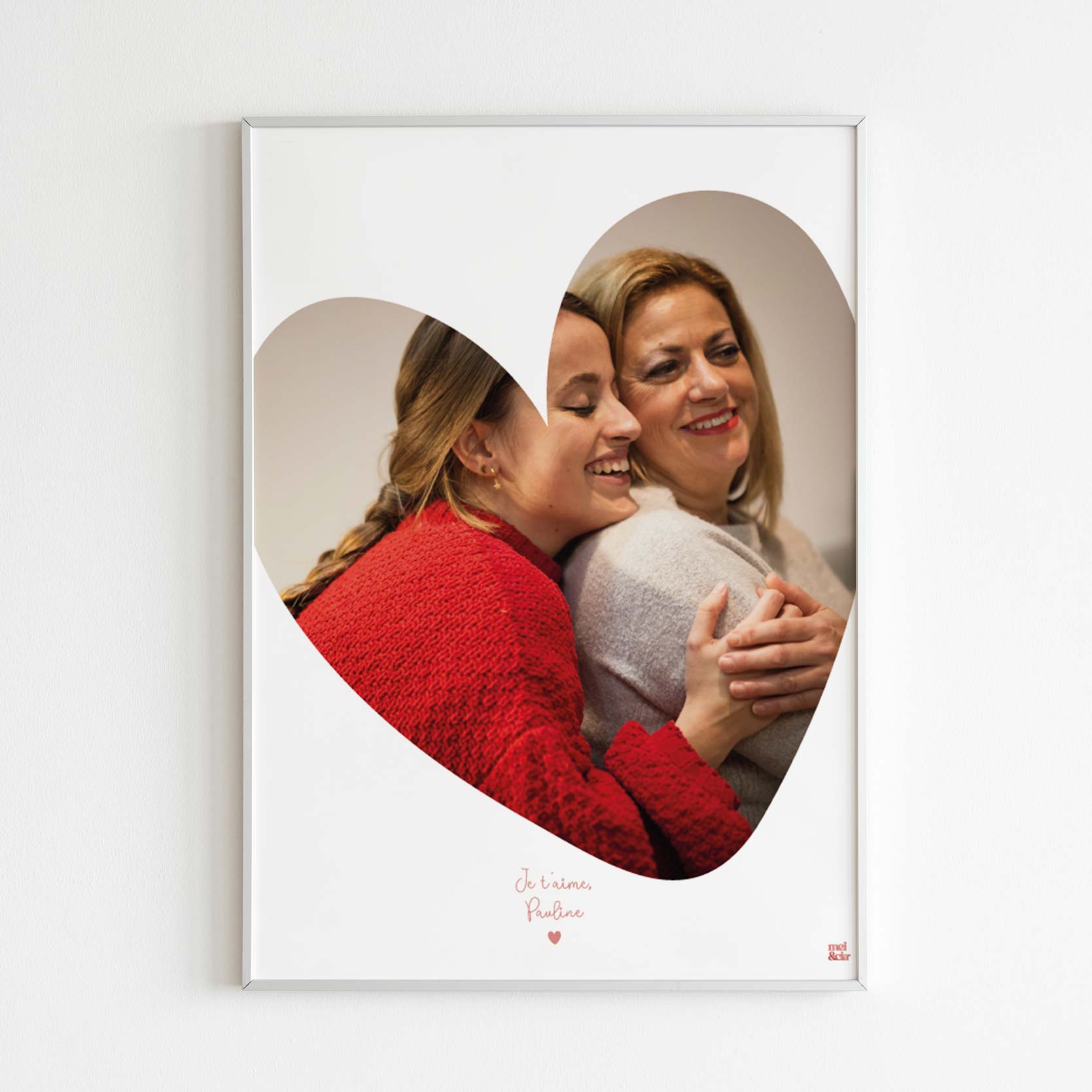 Affiche personnalisée - Photo Cœur