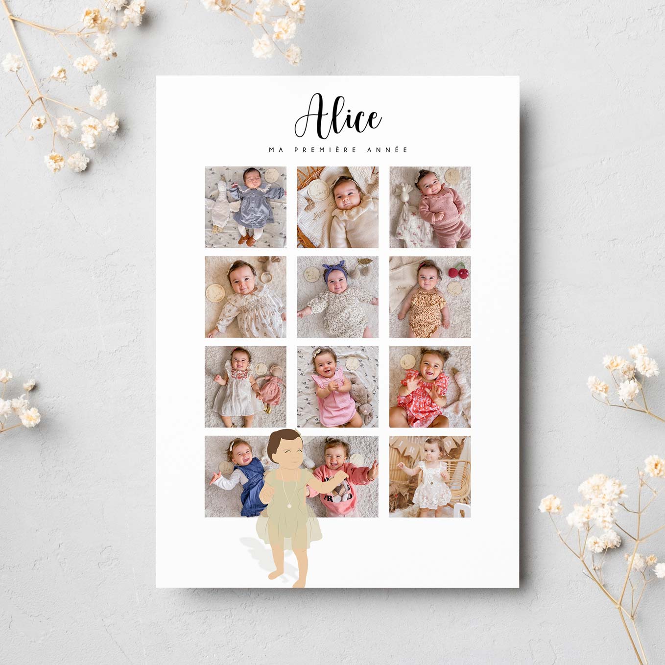 Affiche personnalisée réaliser par Mei&Cia