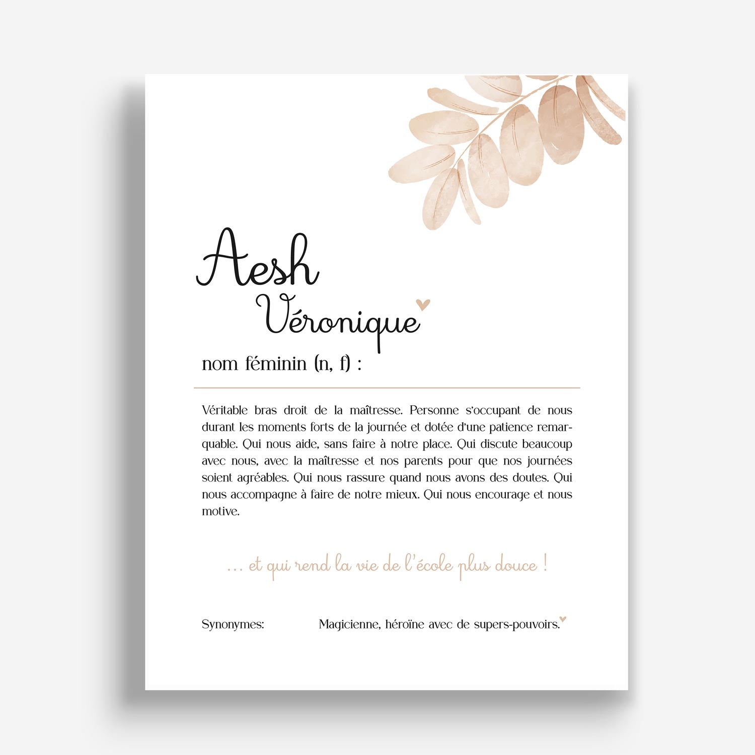 Pack Maîtresse | Atsem | Aesh | Nounou