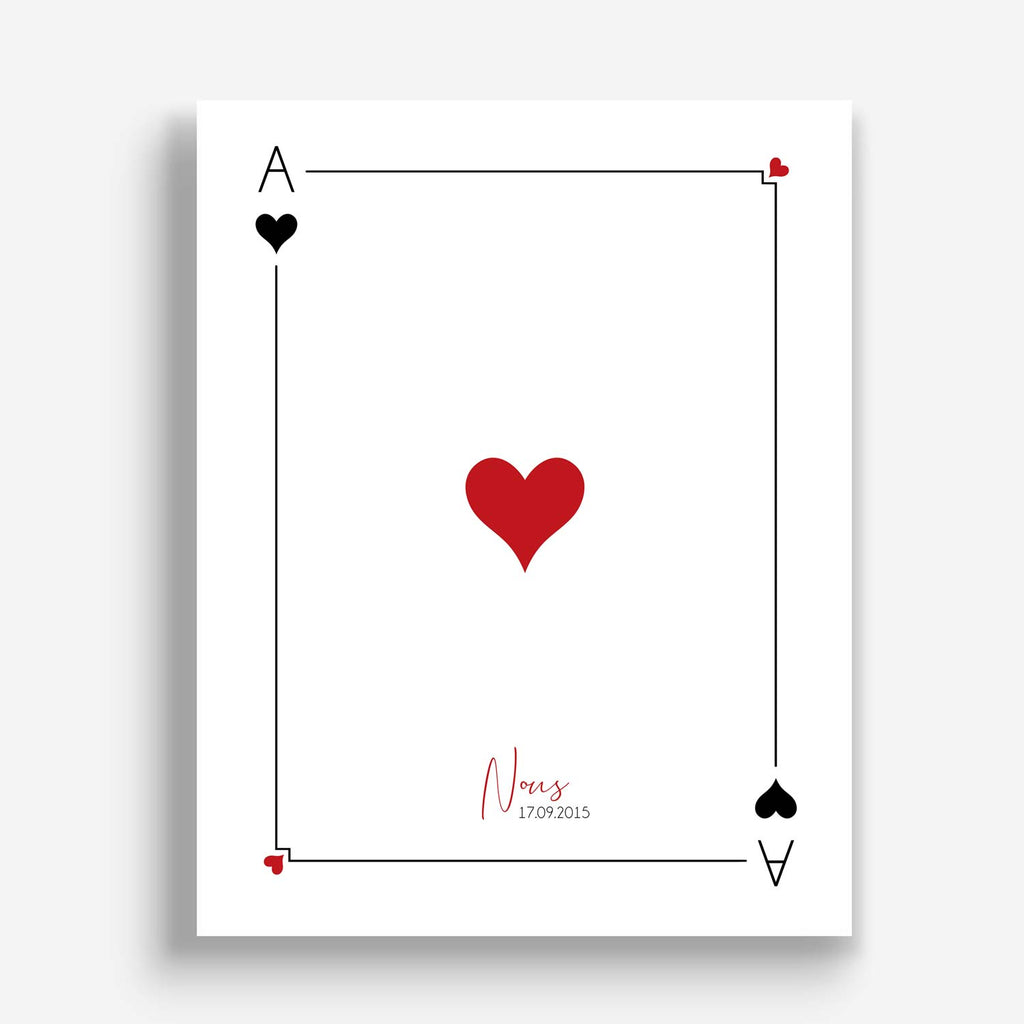 Affiche personnalisée pour couple