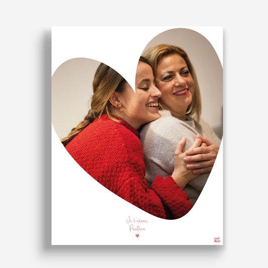 Affiche personnalisée - Photo Cœur