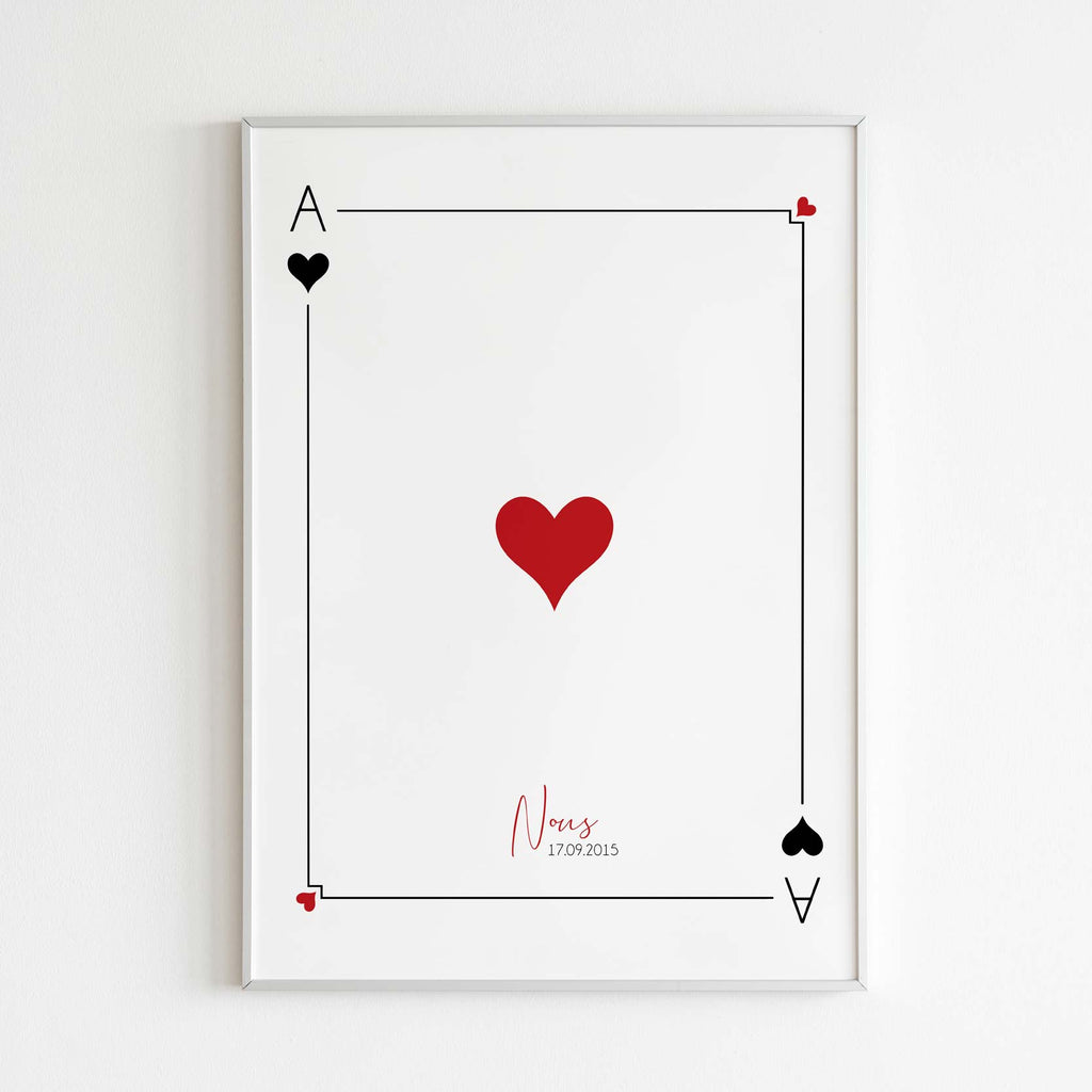 Affiche personnalisée pour couple