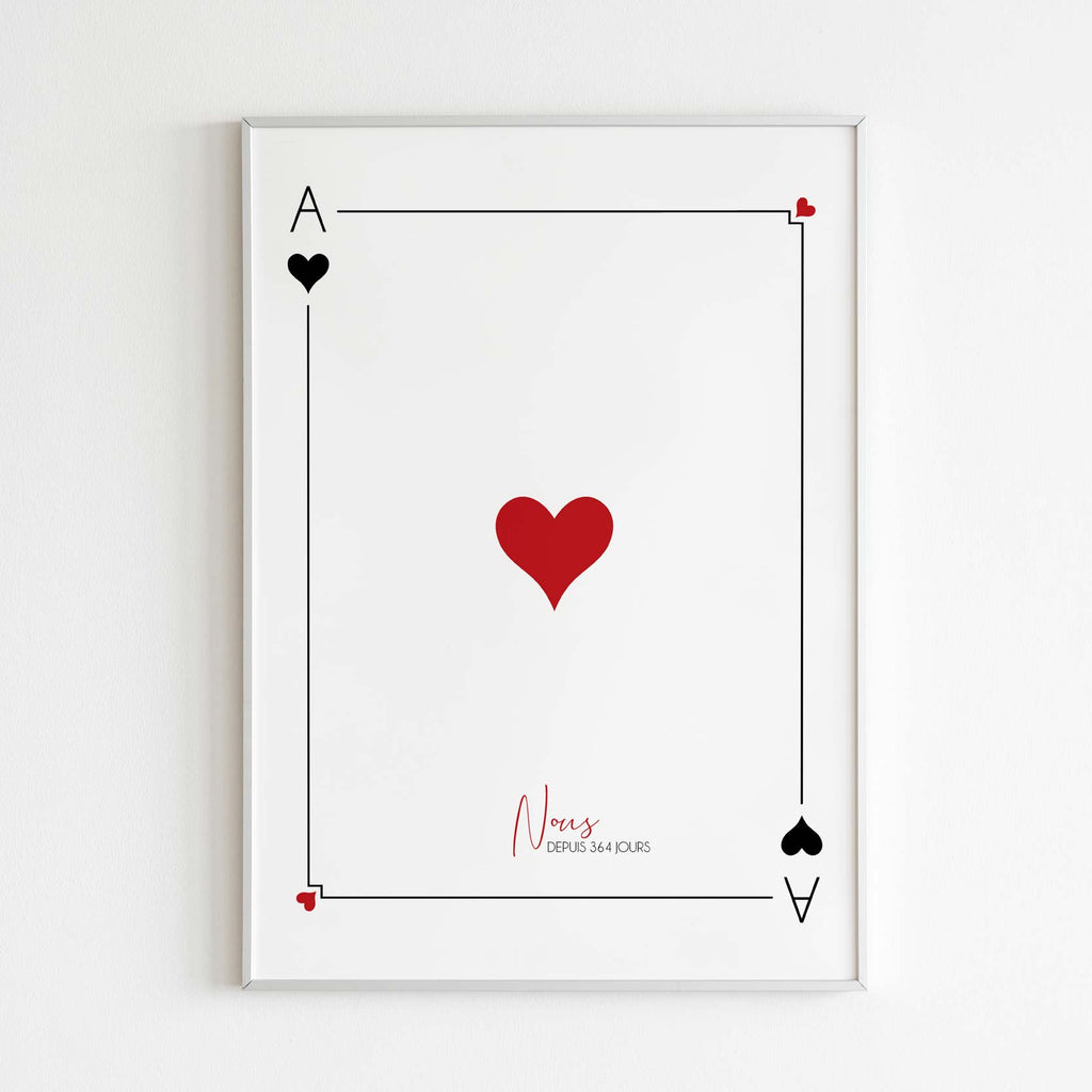 Affiche personnalisée pour couple